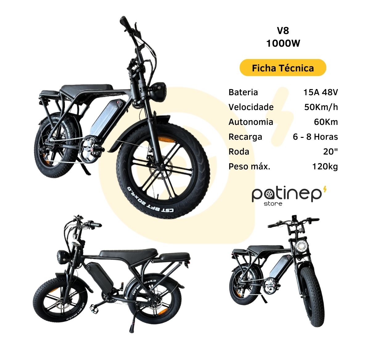 Bike Elétrica V8